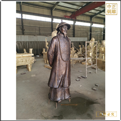 純銅丁葆楨雕塑 