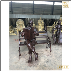 廠(chǎng)家鑄造步行街人物雕塑 