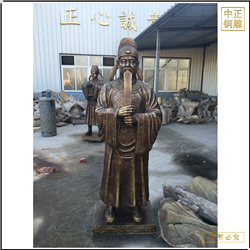 公園古代人物銅雕 