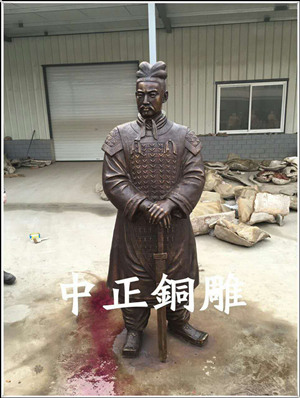 古代將軍銅像