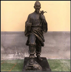 魯班銅雕塑