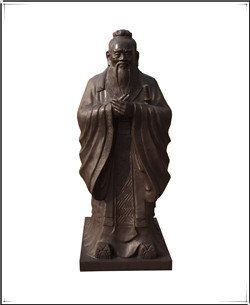 萬(wàn)世師表孔子銅雕