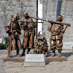 賣貨情景小品雕塑