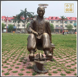 中醫(yī)碾藥雕塑|碾藥情景小品