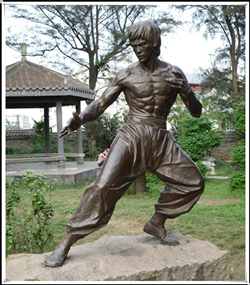 李小龍銅雕塑|功夫巨星李小龍雕塑